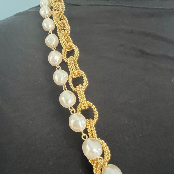 NEW Lenox Gold Chain and Pearl Necklace - Picture 5 of 7